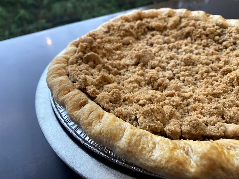 Maple pumpkin pie with cinnamon streusel, a Thanksgiving favorite at Boise Pie Co.